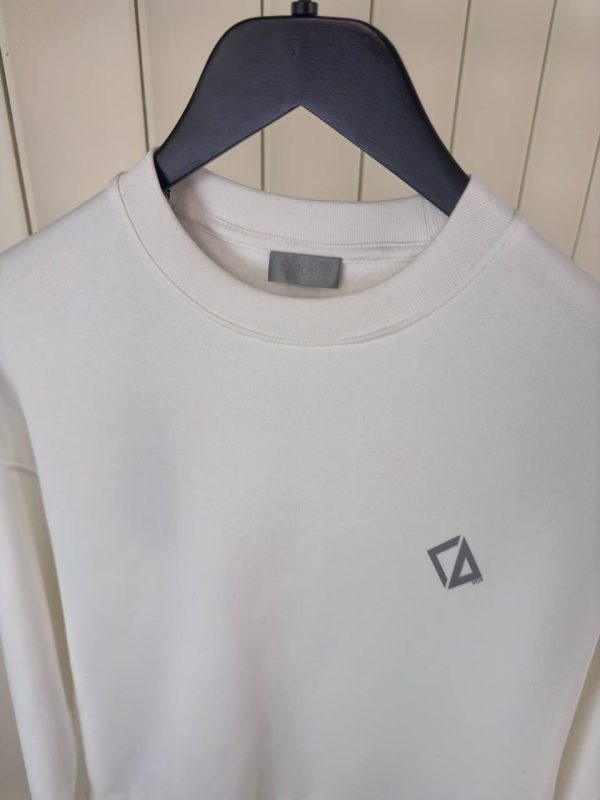 White dior CD diamond relax cotton Sweatshirt - Image 2