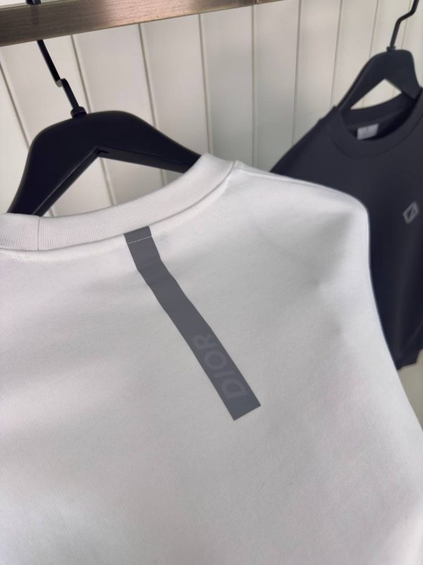 White dior CD diamond relax cotton Sweatshirt - Image 4