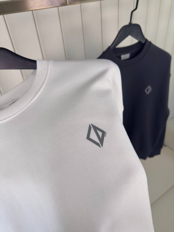 White dior CD diamond relax cotton Sweatshirt - Image 5