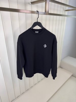 Black dior CD diamond relax cotton Sweatshirt