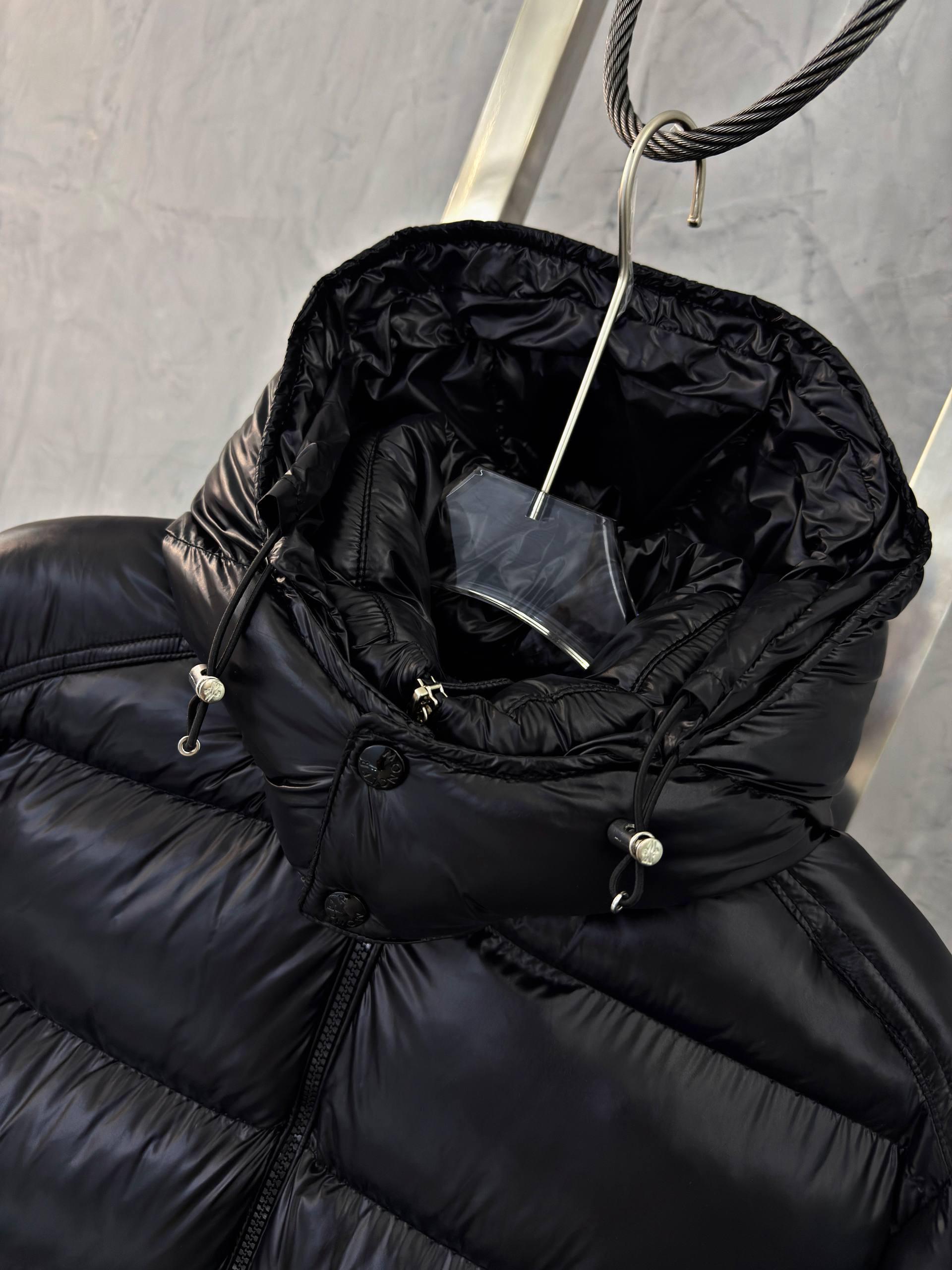 Black Moncler Maya Hooded Short Down Jacket - Image 11