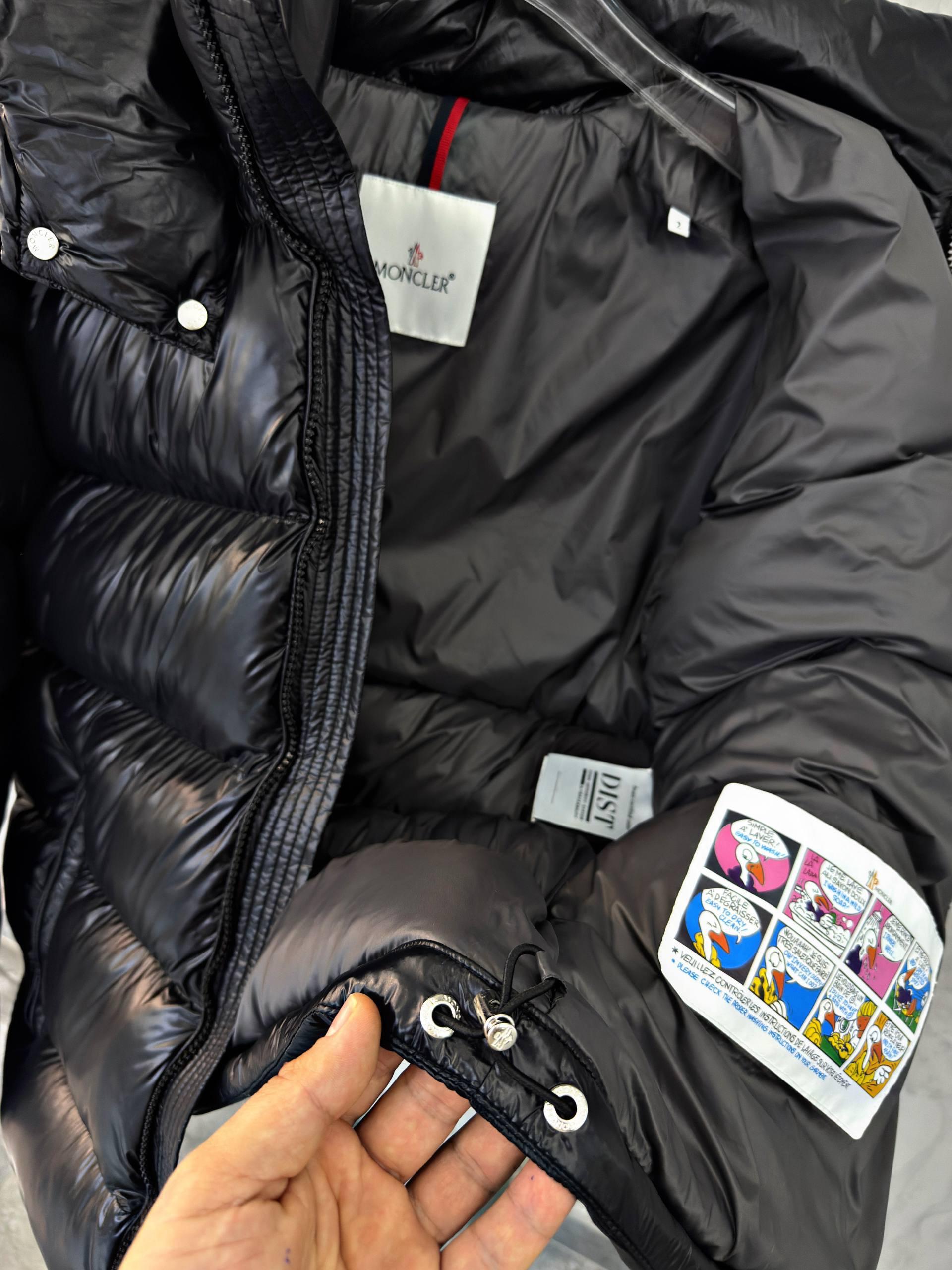 Black Moncler Maya Hooded Short Down Jacket - Image 7
