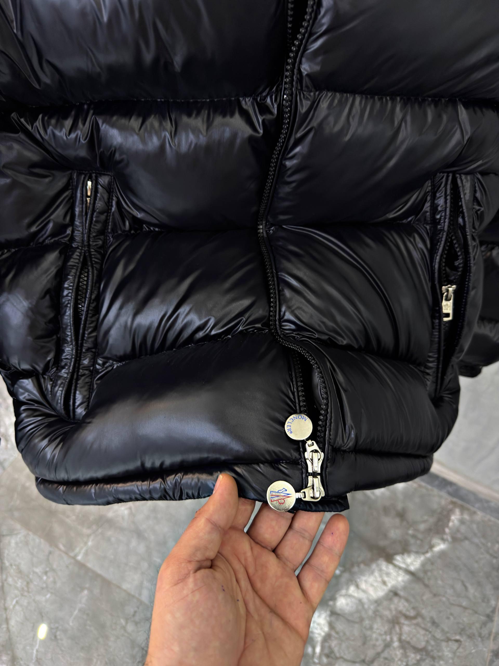 Black Moncler Maya Hooded Short Down Jacket - Image 8