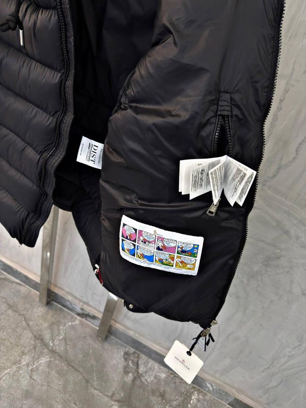 Black moncler hooded puffer jacket - Image 8