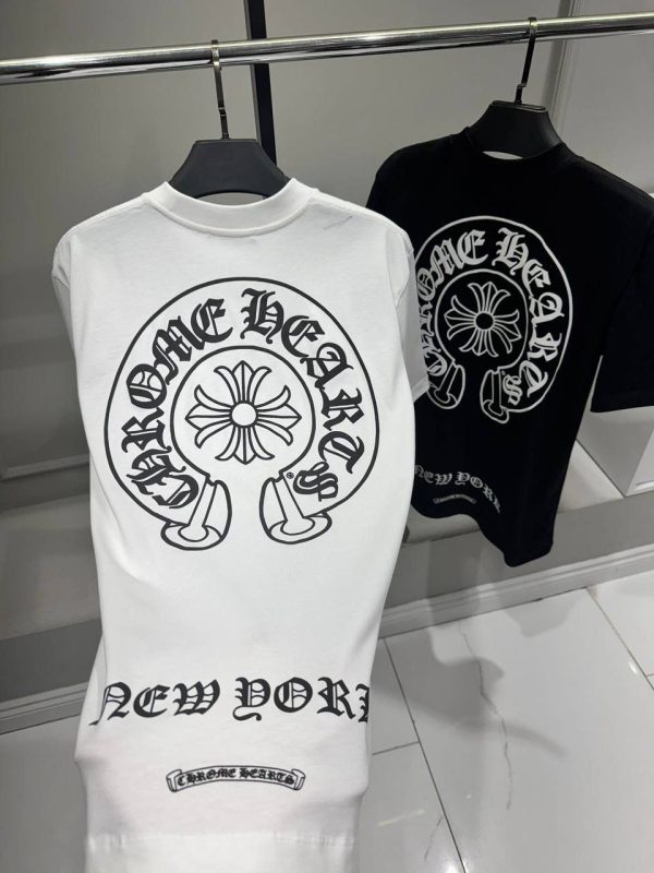 Black chrome hearts New york logo cotton tee - Image 4