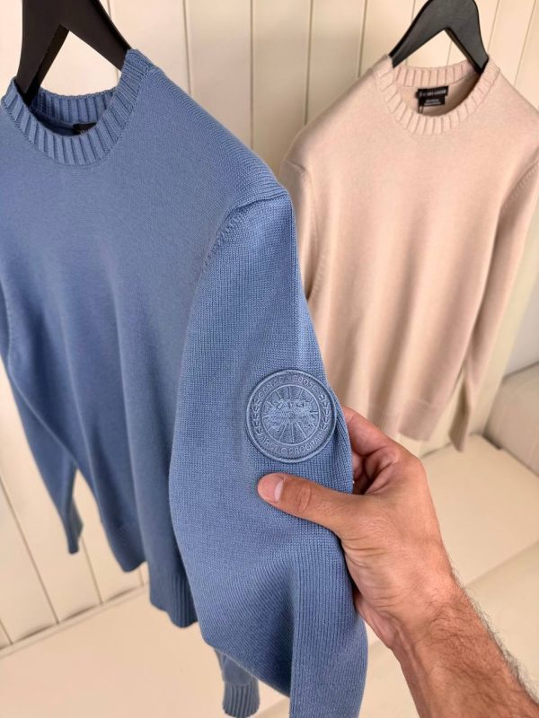 Blue canada goose rosseau crewneck sweater - Image 4