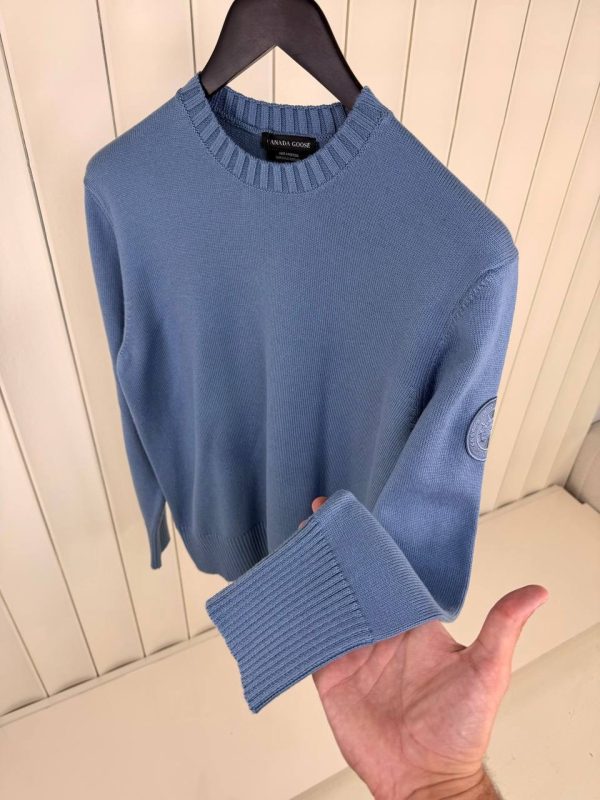 Blue canada goose rosseau crewneck sweater - Image 3