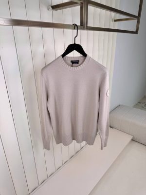 Beige canada goose rosseau crewneck sweater