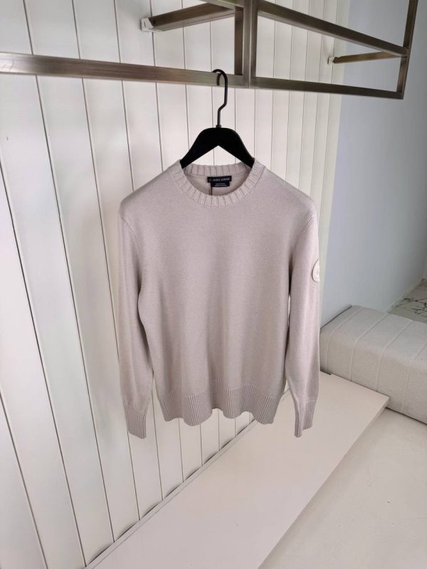Beige canada goose rosseau crewneck sweater