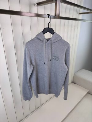 Gray dior CD icon cotton hoodie