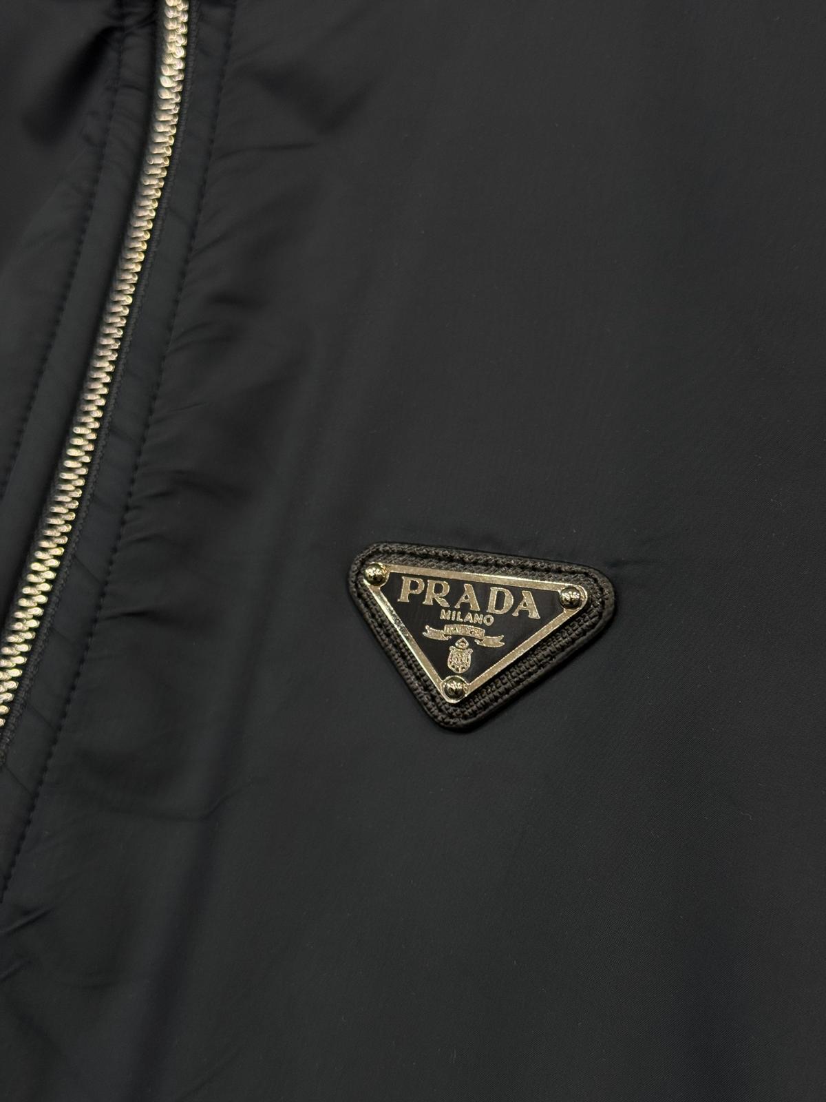 Black Prada Superfine wool half-zip sweater - Image 2