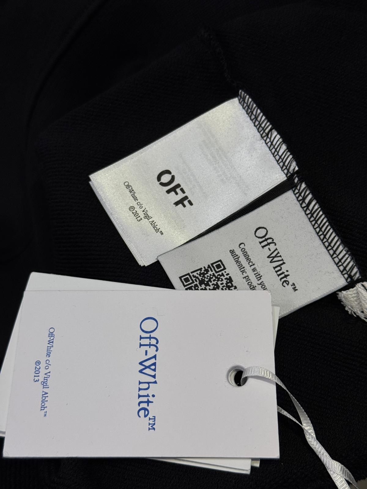 Black Off-White brick arrow graphic print cotton sweatshirt - Image 4