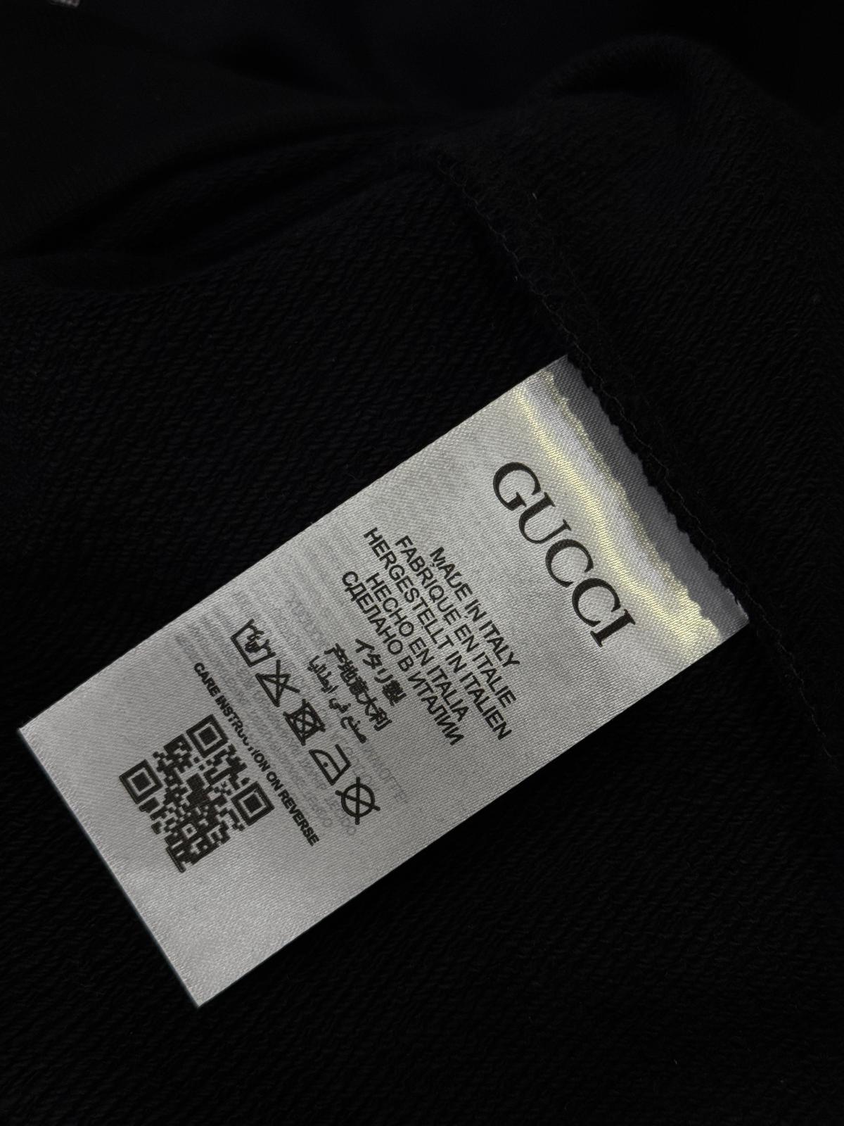 Black Gucci double G logo print cotton sweatshirt - Image 3