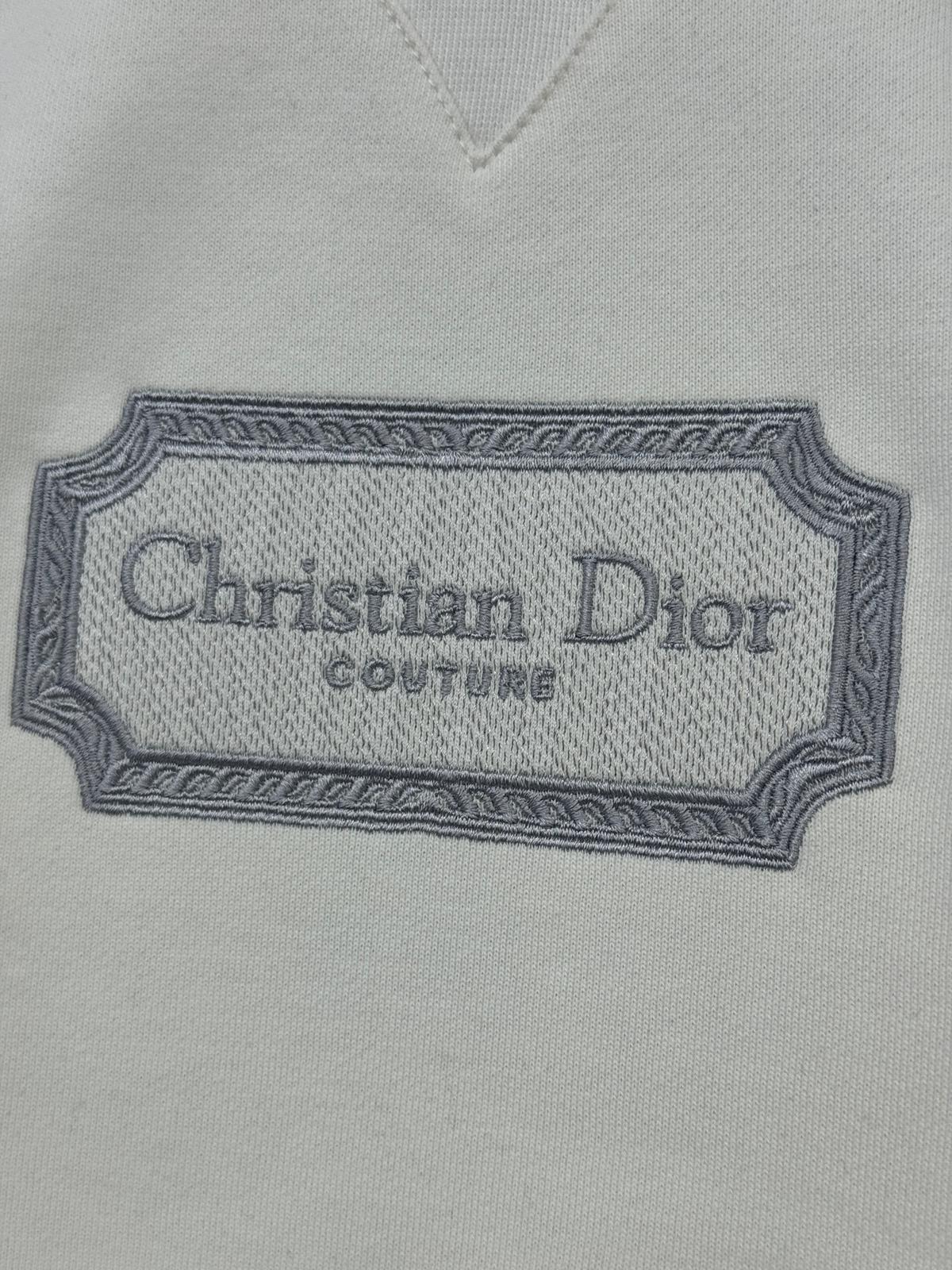 White dior christian dior couture jersey cotton sweatshirt - Image 2
