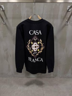Black Casablanca Diamond Championship Organic Cotton sweatshirt