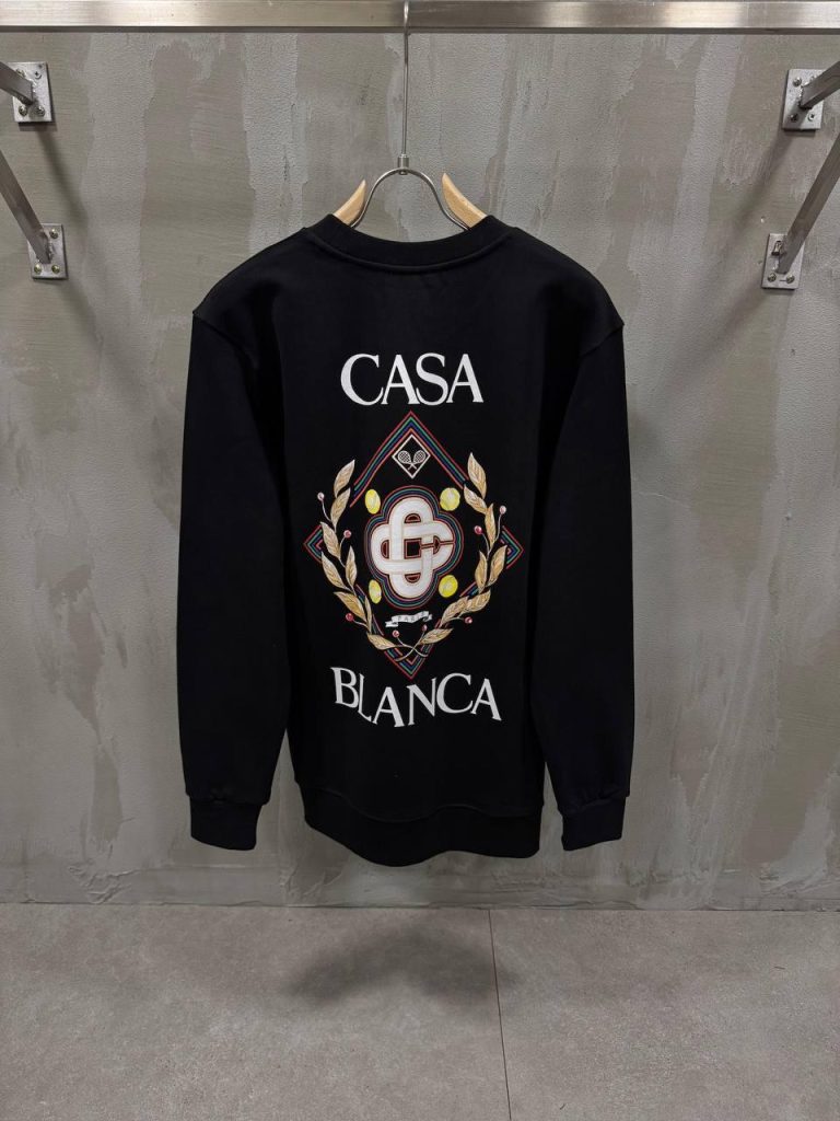 Black Casablanca Diamond Championship Organic Cotton sweatshirt