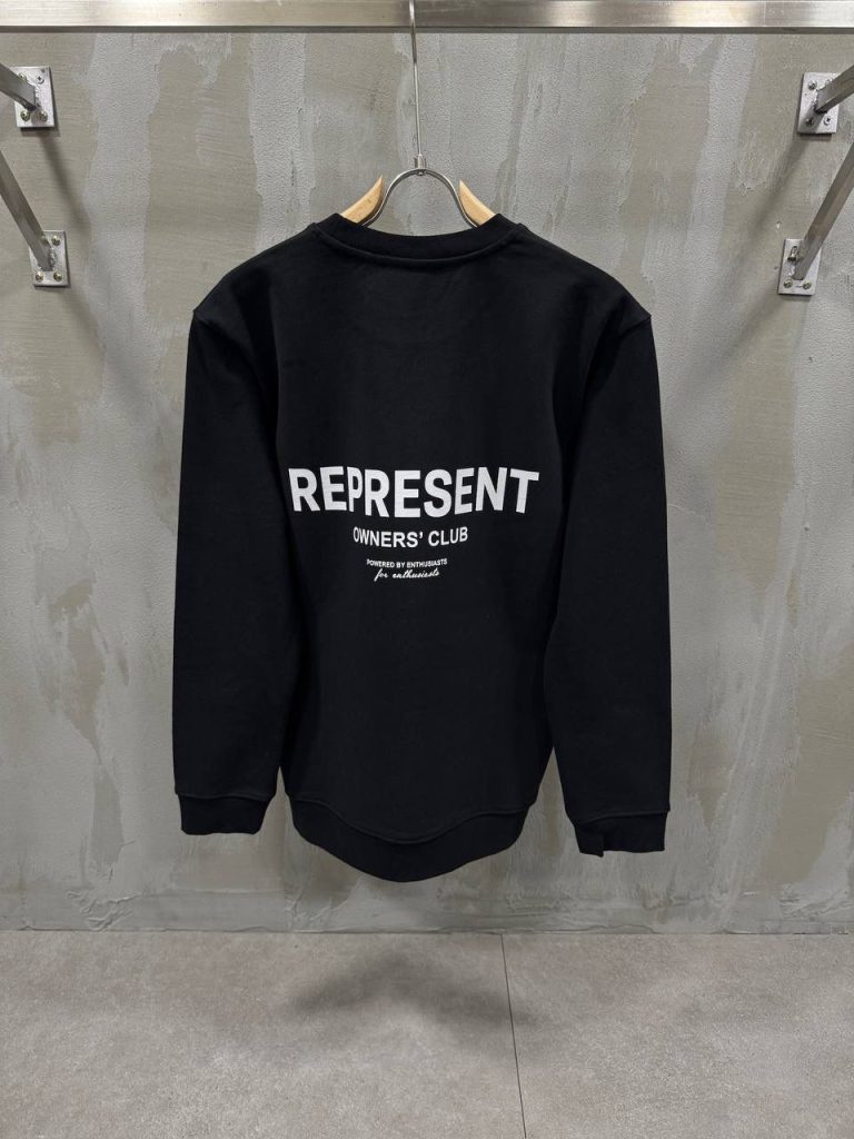 Black Represent owners club round neck sweatshirt