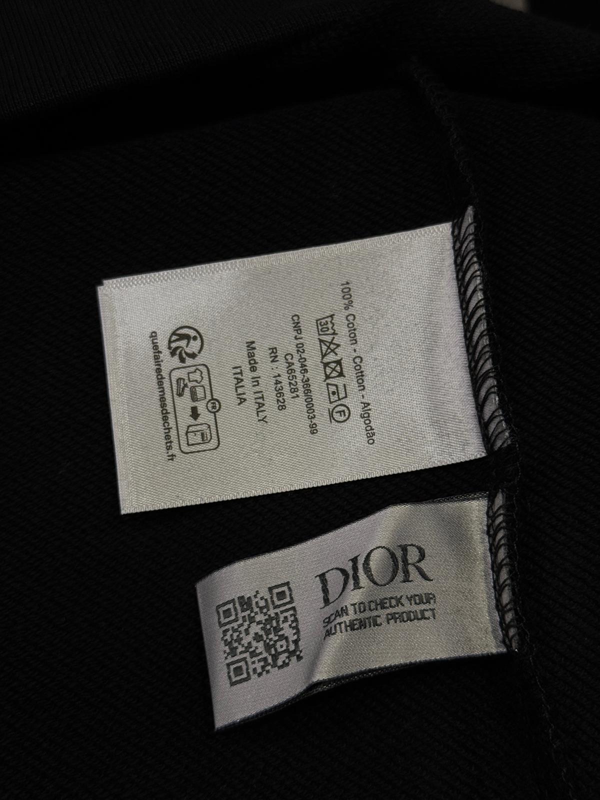 Black dior christian dior couture jersey cotton sweatshirt - Image 3