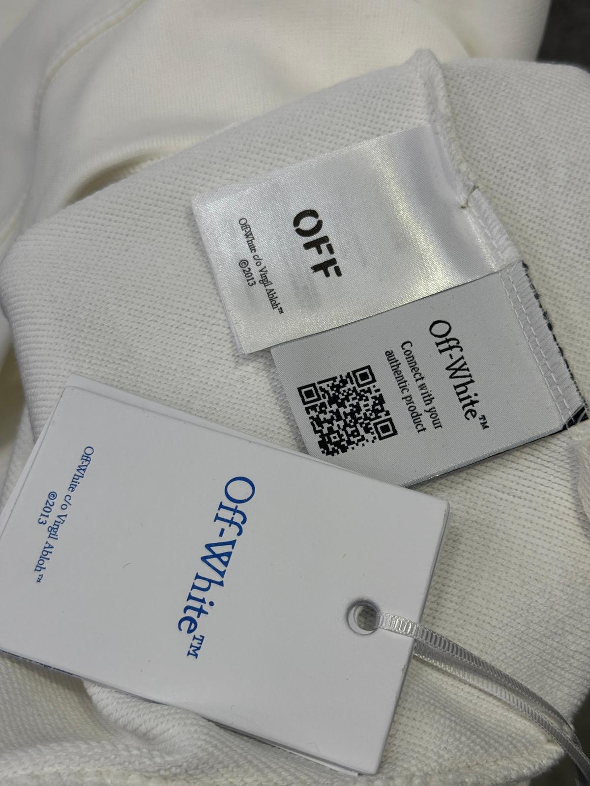 White Off-White brick arrow graphic print cotton sweatshirt - Image 5