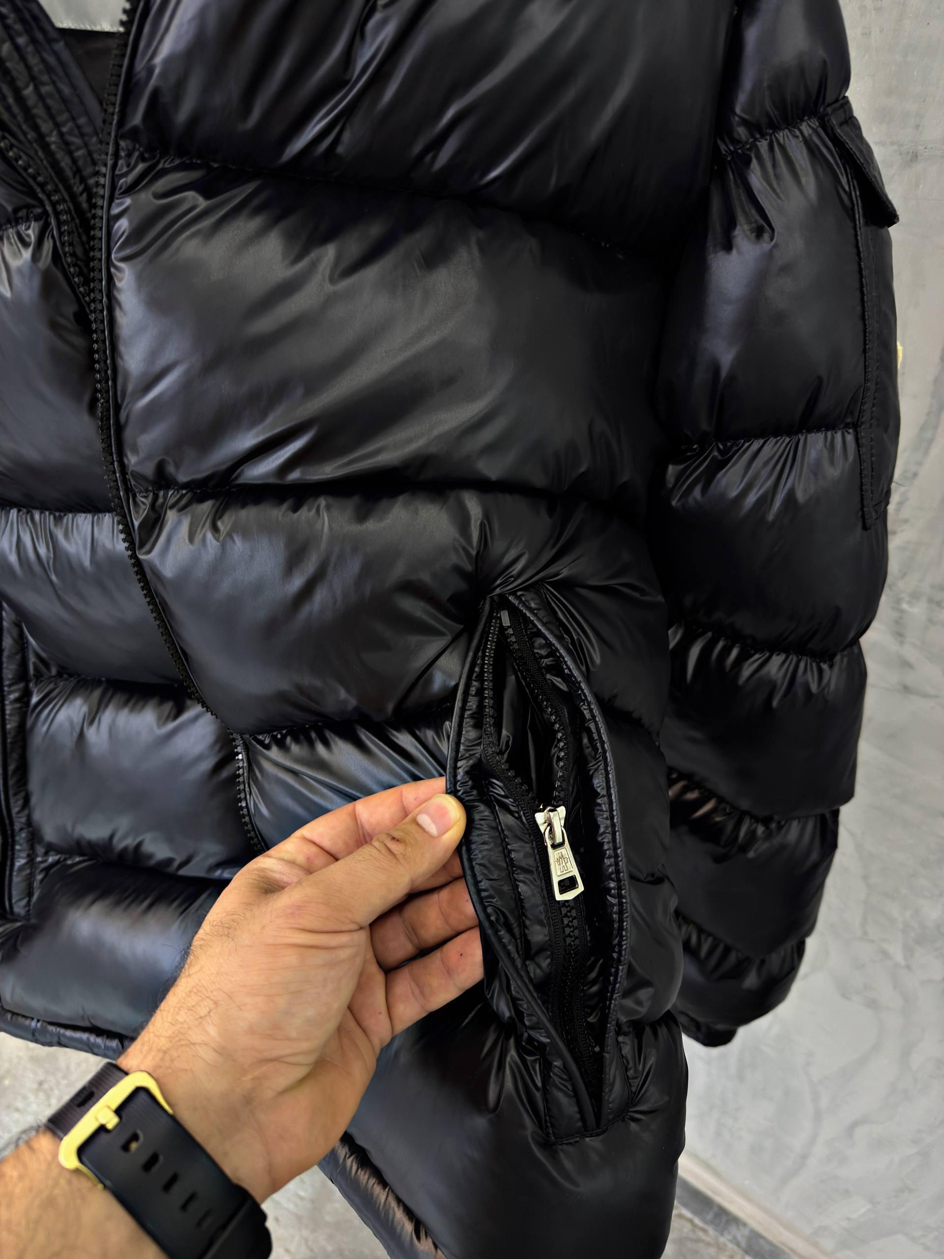 Black Moncler Maya Hooded Short Down Jacket - Image 13