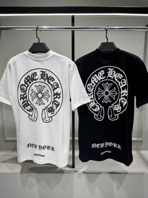 White chrome hearts New york logo cotton tee