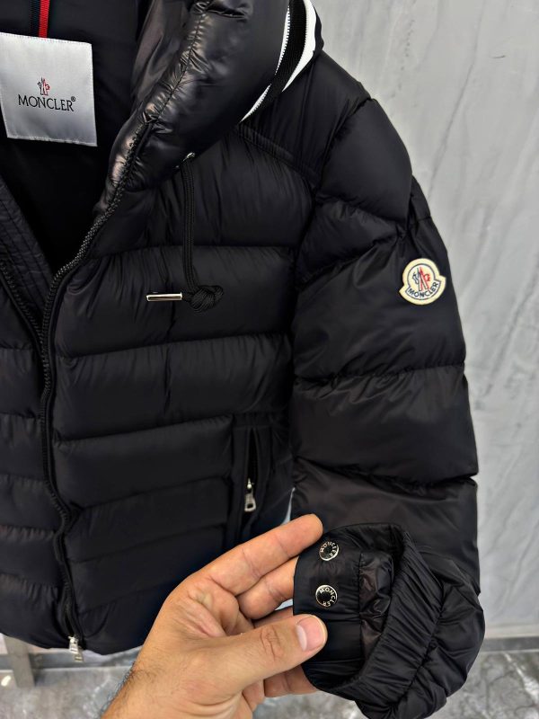 Black moncler hooded puffer jacket - Image 12