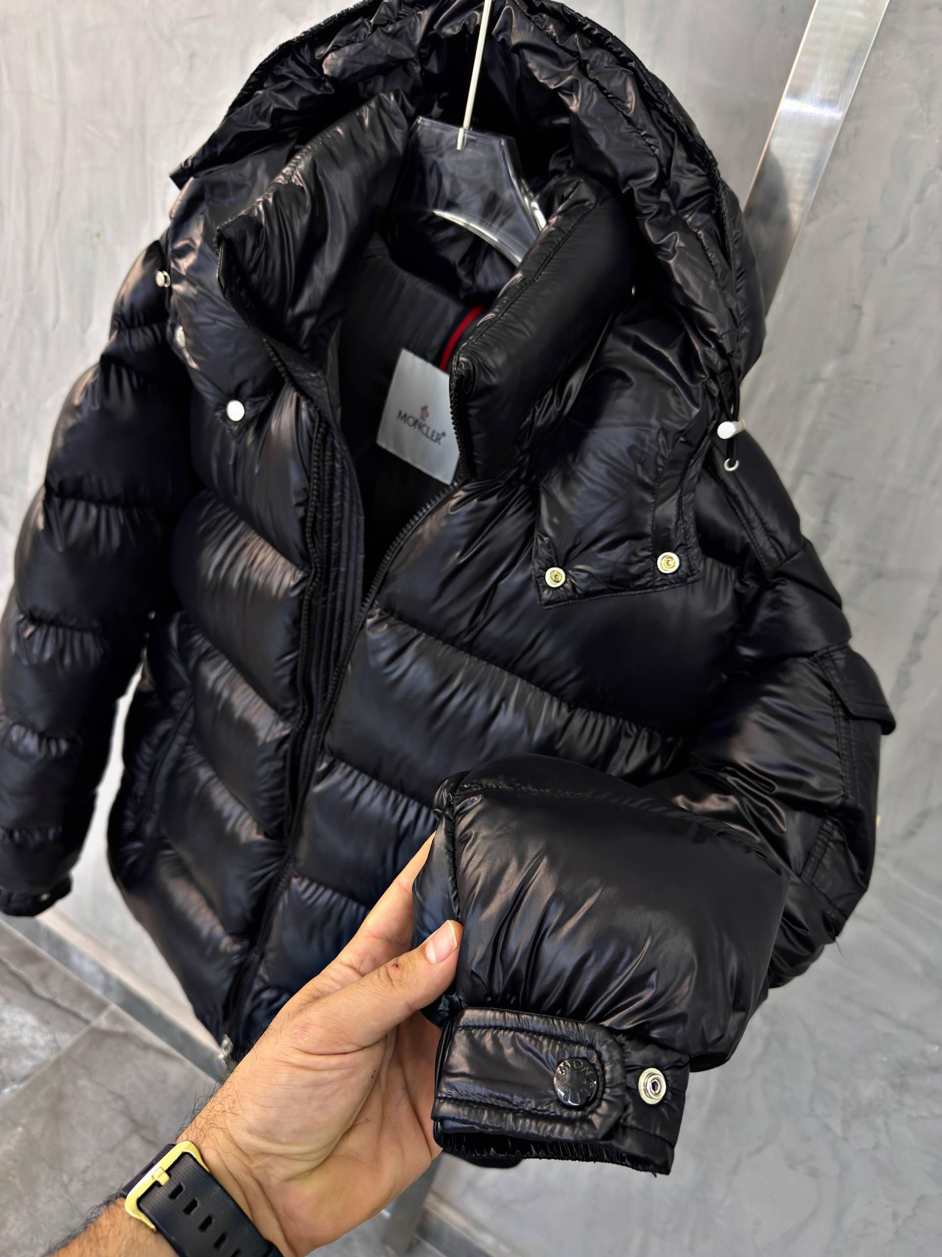 Black Moncler Maya Hooded Short Down Jacket - Image 14