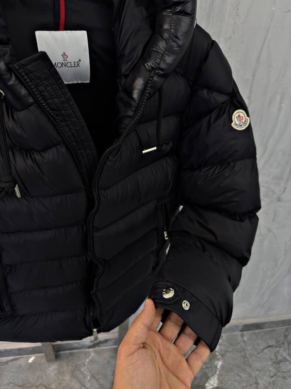 Black moncler hooded puffer jacket - Image 16