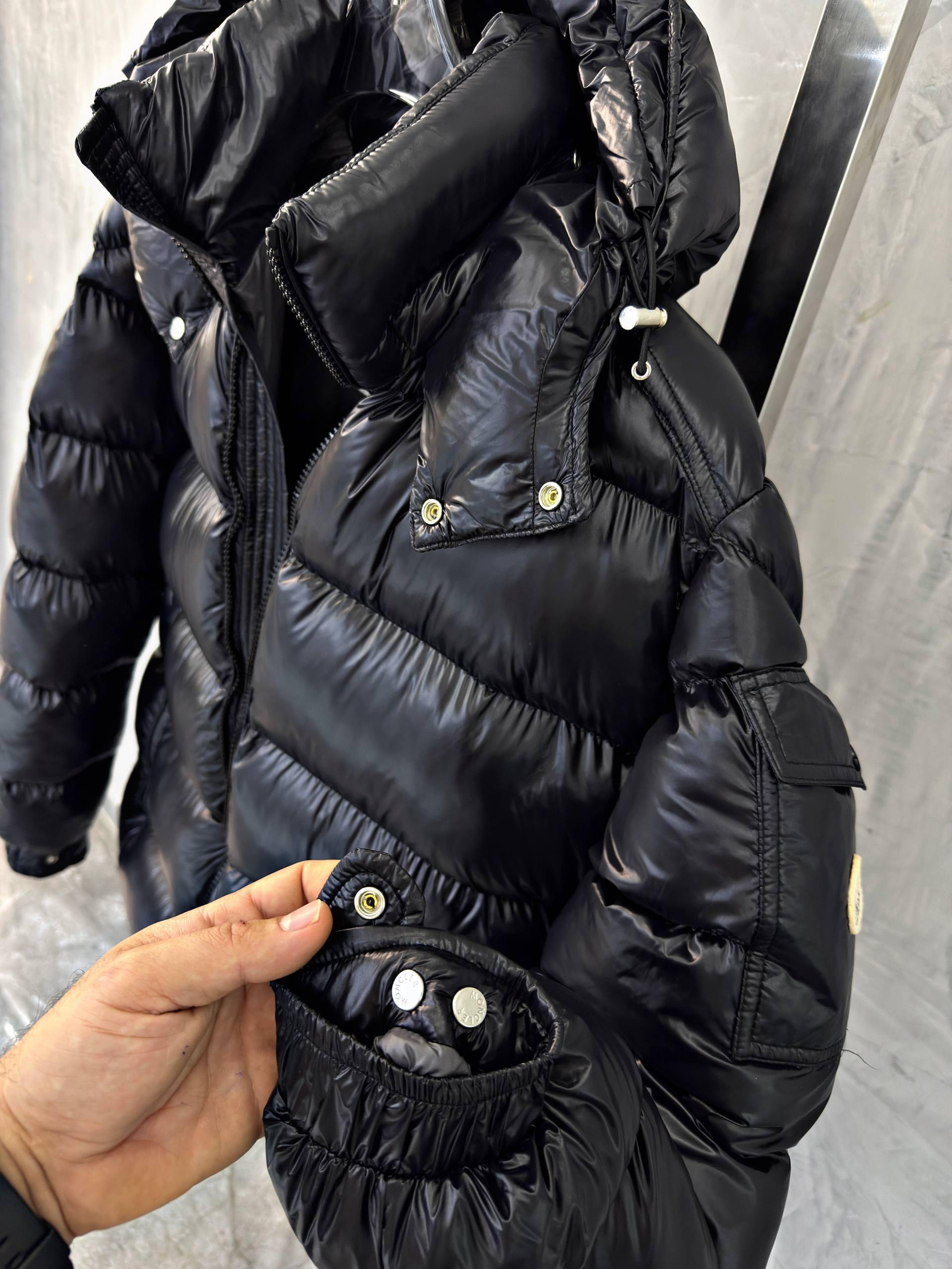 Black Moncler Maya Hooded Short Down Jacket - Image 16