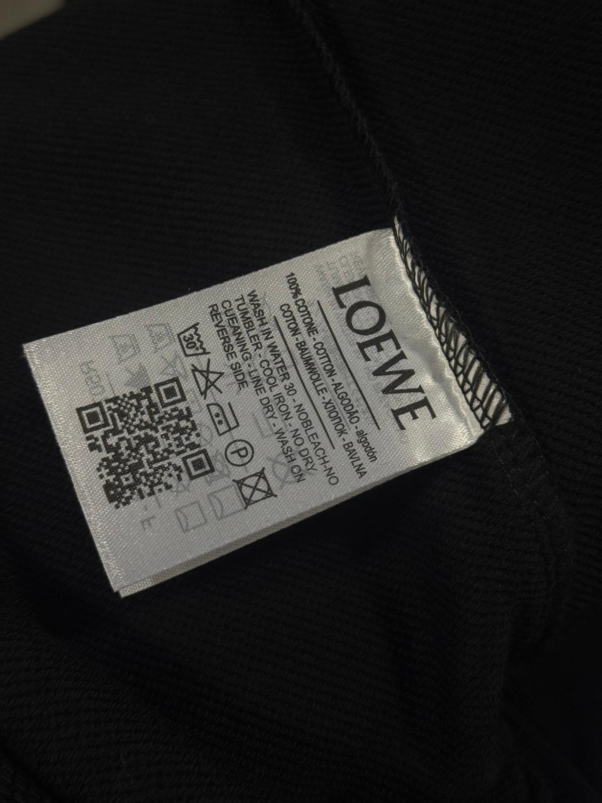 Black Loewe Anagram center logo embroidered wool sweater - Image 2