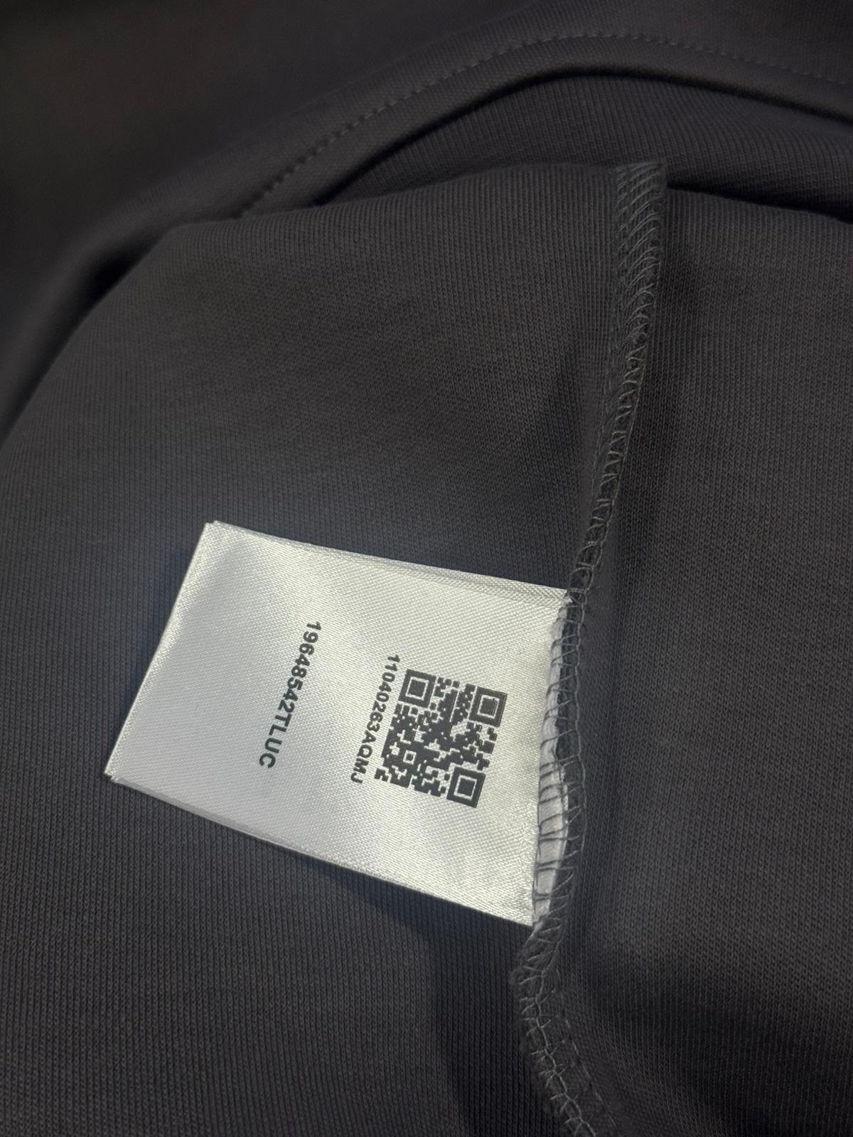 Dark Gray Moncler Crew-neck embroidered logo softest cotton sweatshirt - Image 3