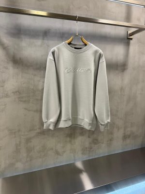 Gray Louis Vuitton Embroidered Cotton Crewneck sweatshirt