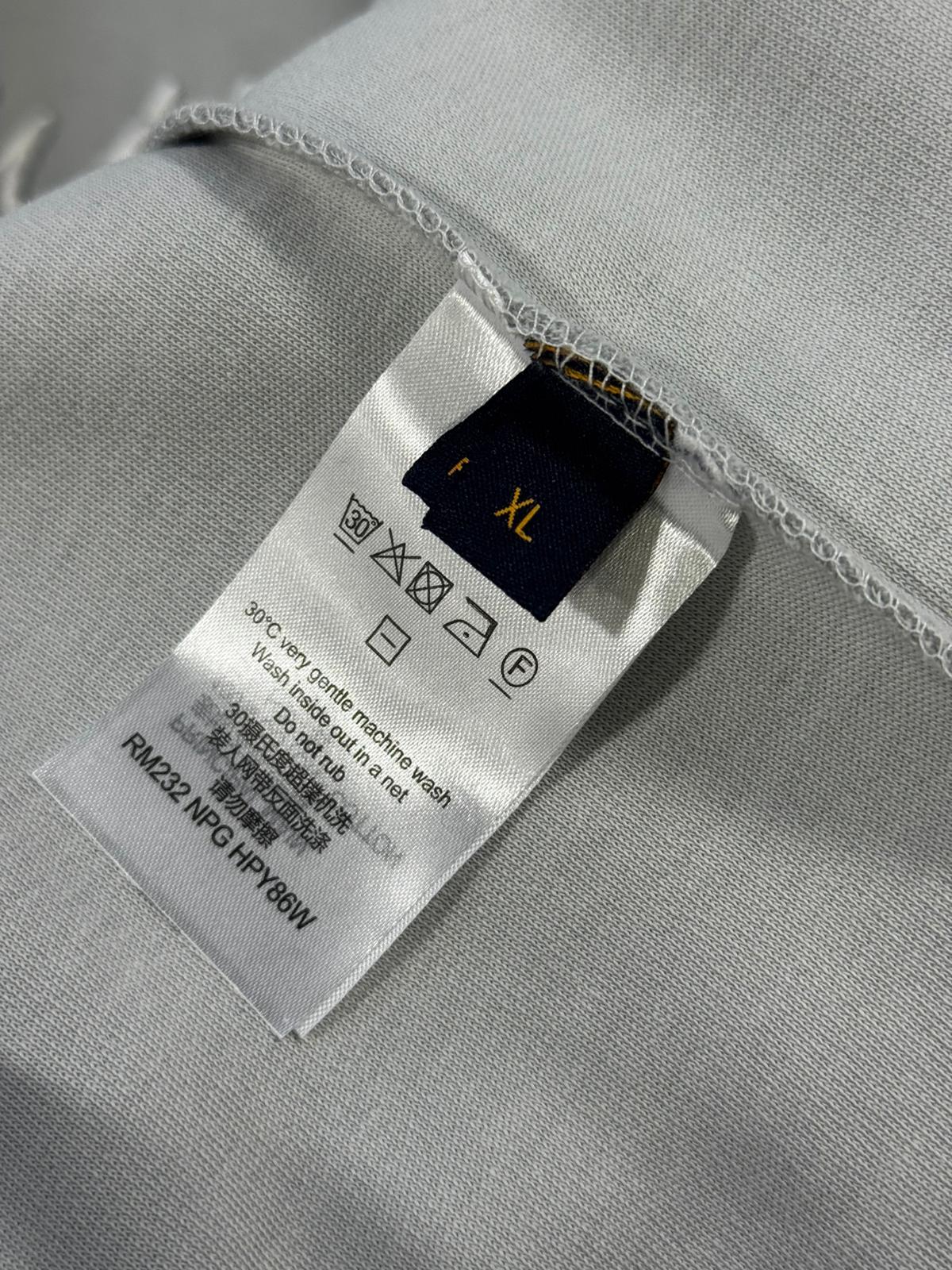 Gray Louis Vuitton Embroidered Cotton Crewneck sweatshirt - Image 2