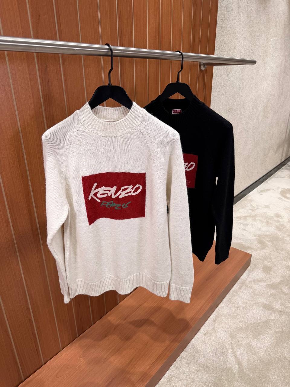 Black Kenzo Paris logo print crew-neck sweater - Image 4