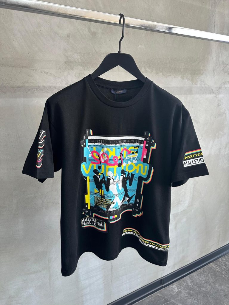 Black LV Jazz Flyers tee