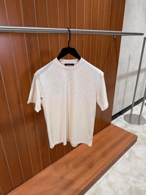 Beige LV ski gradient cotton tee