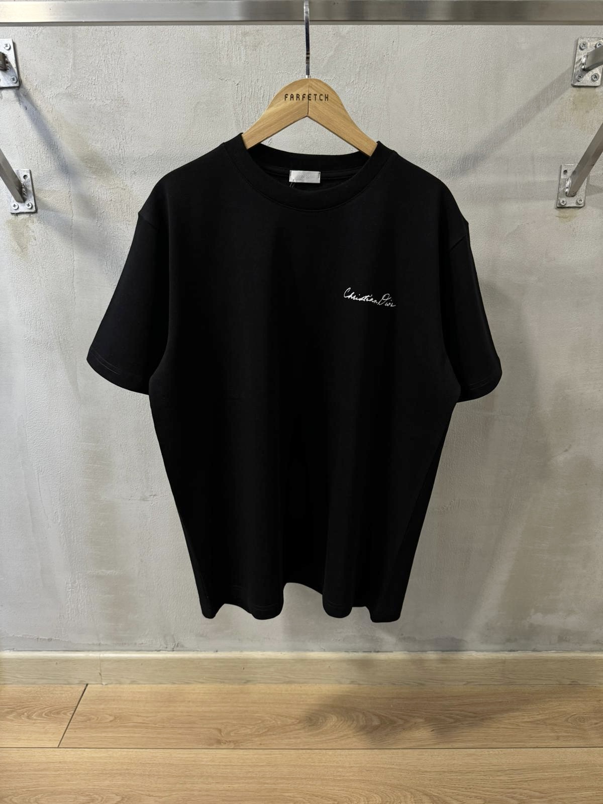 Black CD handwritten relaxed cotton tee - Image 2