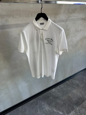 White CD atelier polo shirt