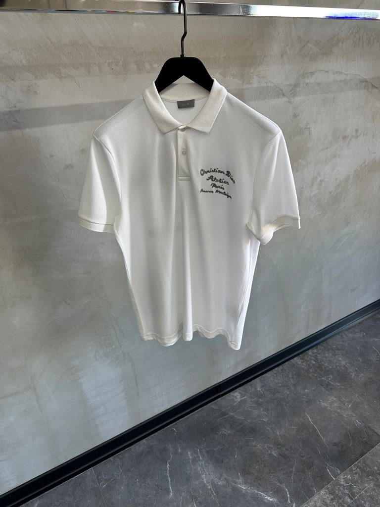 White CD atelier polo shirt