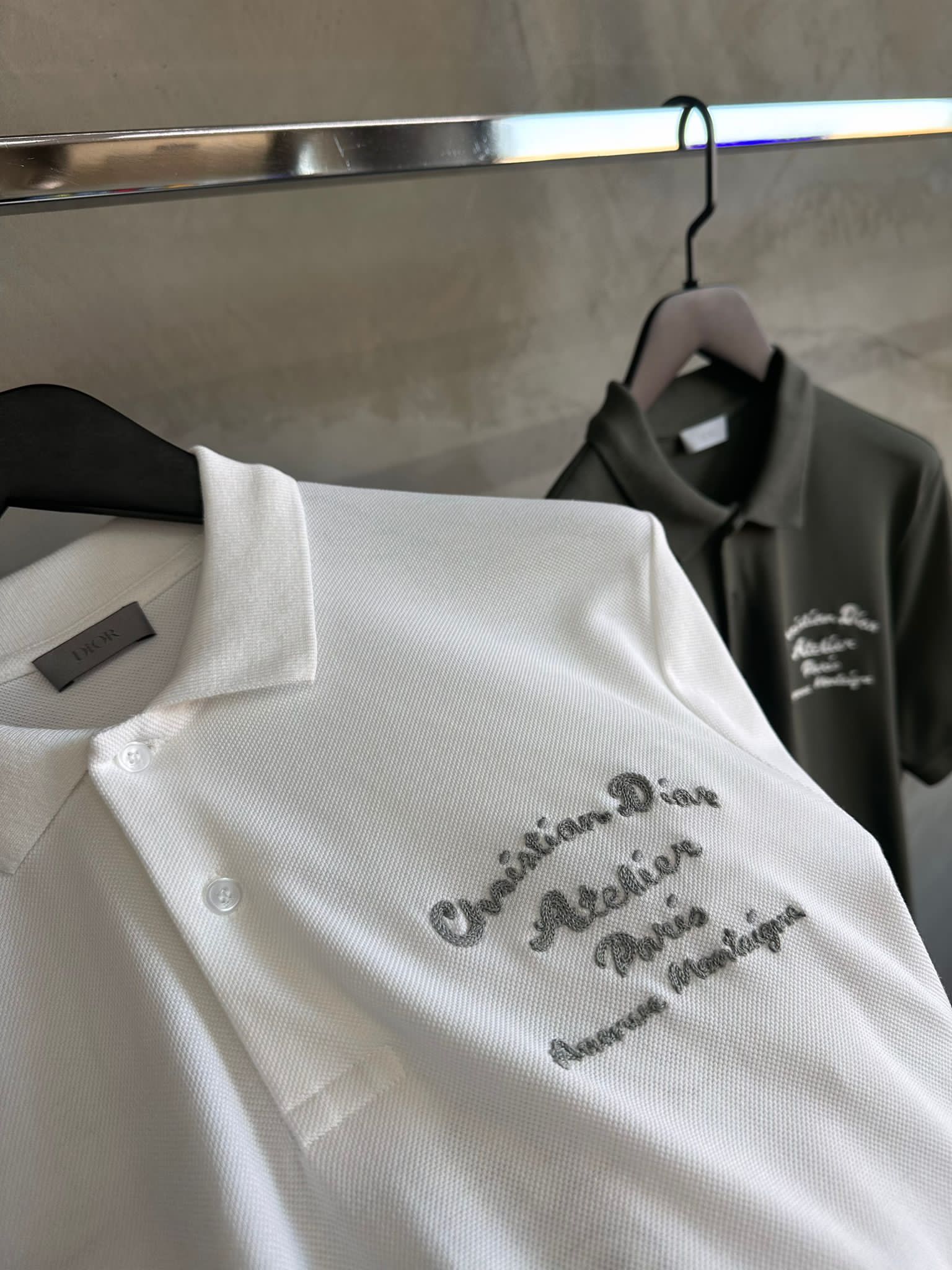 White CD atelier polo shirt - Image 3