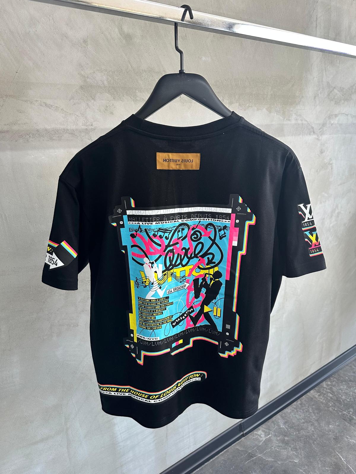 Black LV Jazz Flyers tee - Image 2