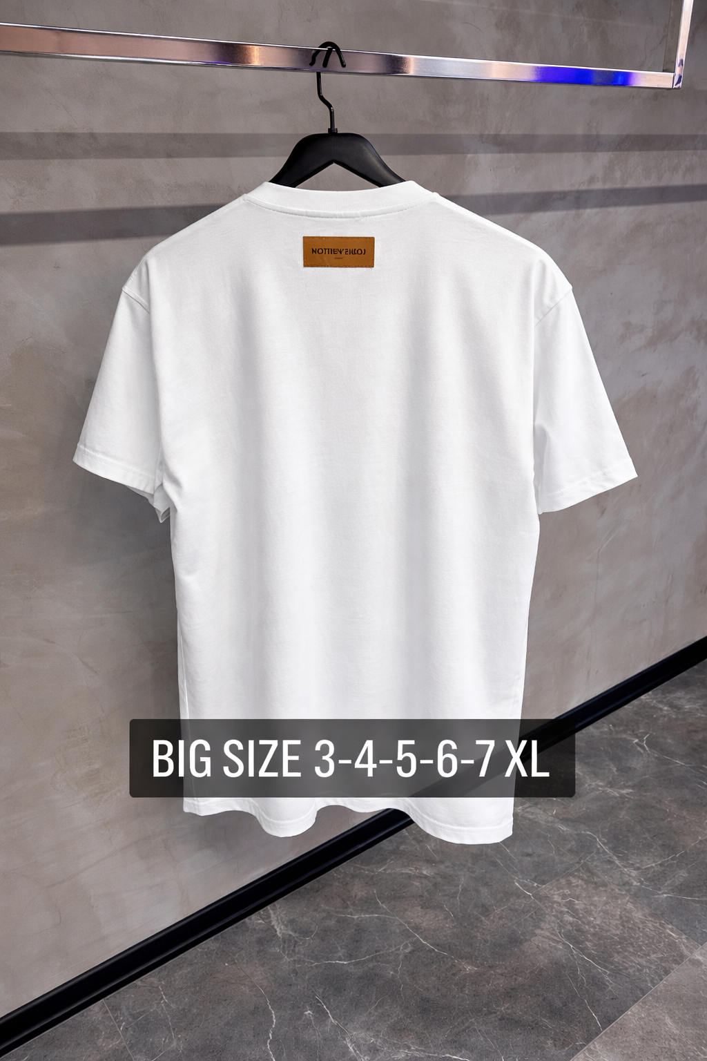 White LV embossed tee (big size) - Image 2