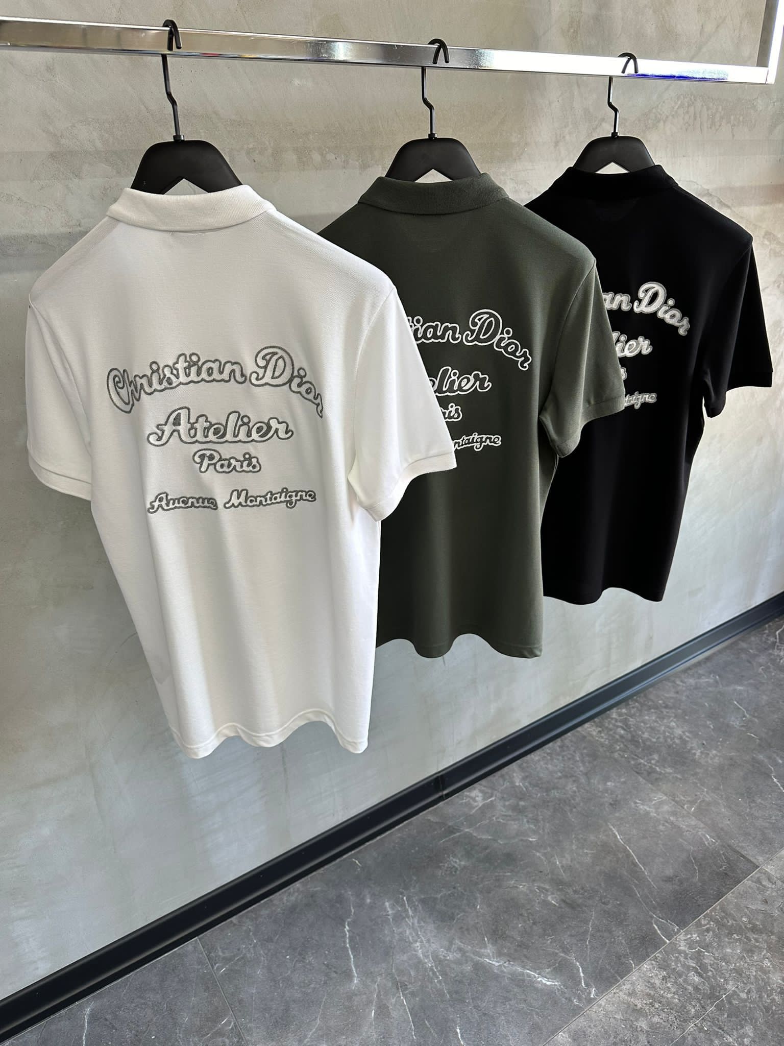 White CD atelier polo shirt - Image 4