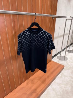 Navy LV ski gradient cotton tee