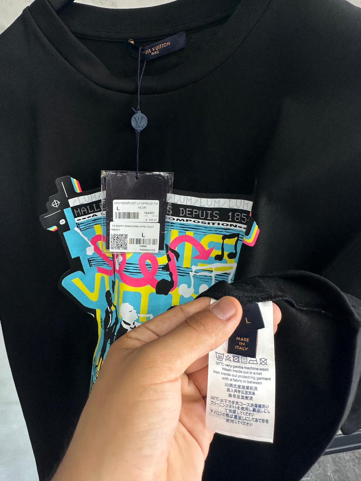 Black LV Jazz Flyers tee - Image 3