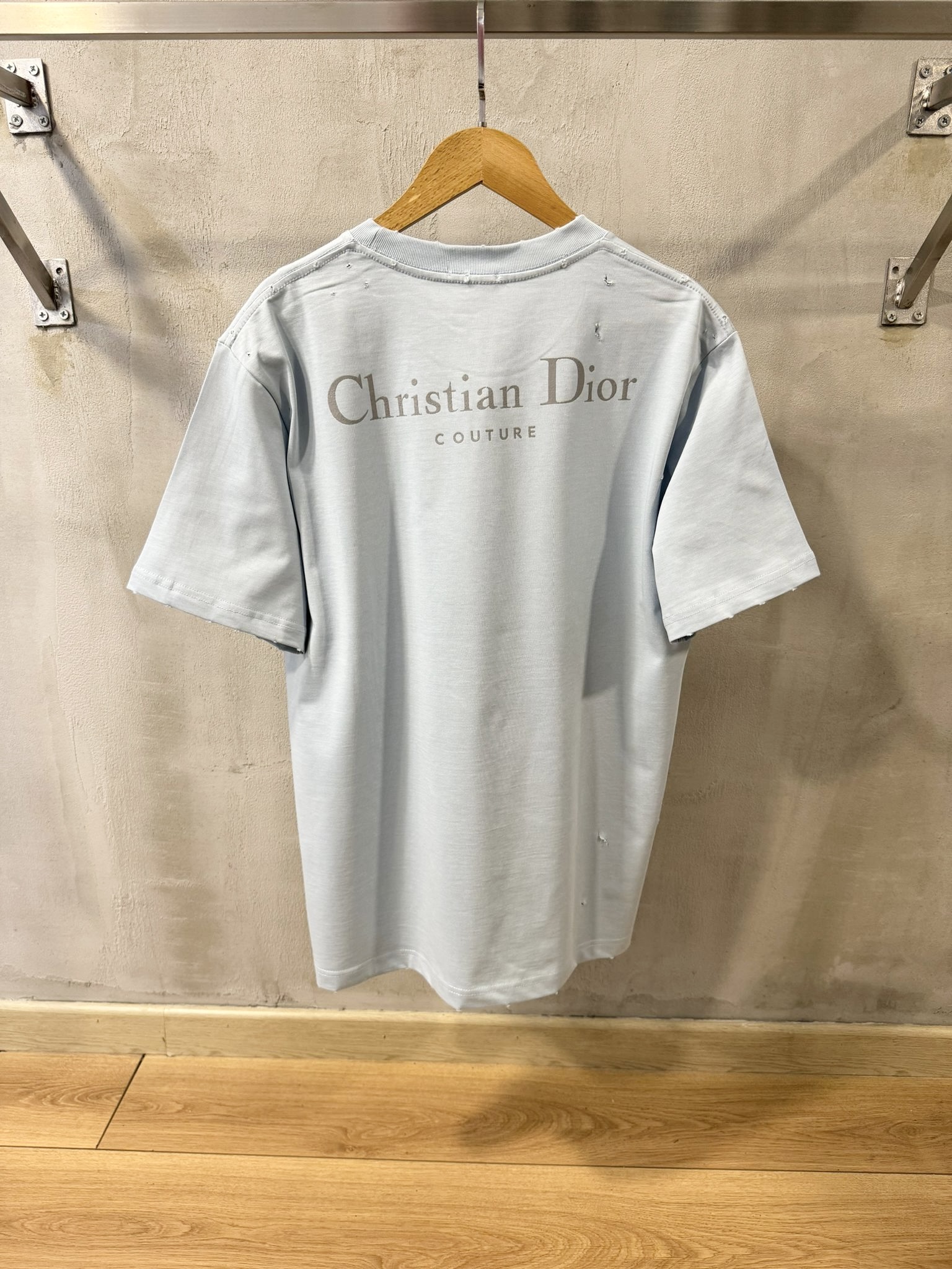 Blue Dior couture relaxed fit cotton tee - Image 2