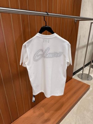 White Amiri crystal-embellishment cotton tee