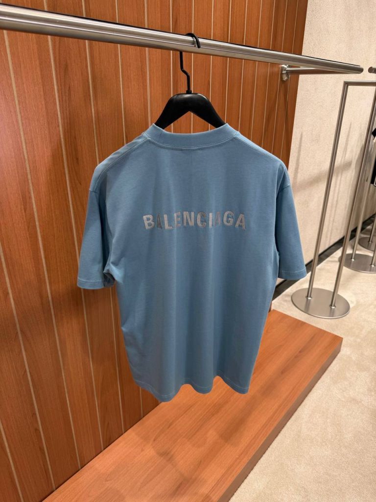 Blue Balenciaga vintage cotton jersey t-shirt