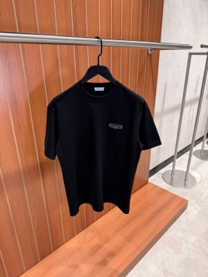 Black Dior CD box relaxed fit cotton jersey tee