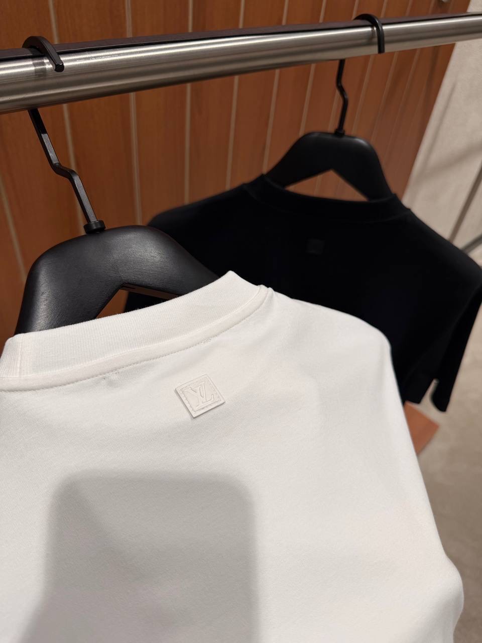 White LV Silk Blend cotton tee - Image 3